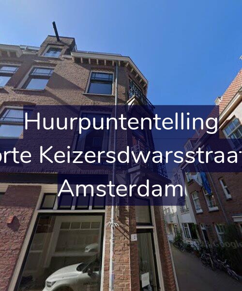 Foto gevel Huurpuntentelling voor Korte Keizersdwarsstraat 3, Amsterdam
