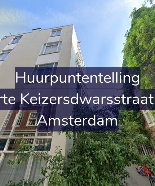 Foto gevel Huurpuntentelling voor Korte Keizersdwarsstraat 18, Amsterdam
