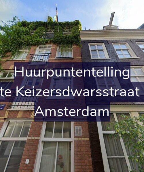Foto gevel Huurpuntentelling voor Korte Keizersdwarsstraat 9-1, Amsterdam