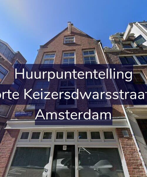 Foto gevel Huurpuntentelling voor Korte Keizersdwarsstraat 2, Amsterdam