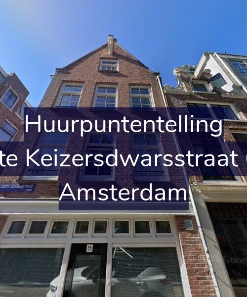 Foto gevel Huurpuntentelling voor Korte Keizersdwarsstraat 6-A, Amsterdam