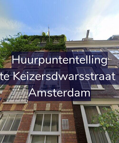 Foto gevel Huurpuntentelling voor Korte Keizersdwarsstraat 9-2, Amsterdam