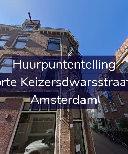 Foto gevel Huurpuntentelling voor Korte Keizersdwarsstraat 5, Amsterdam