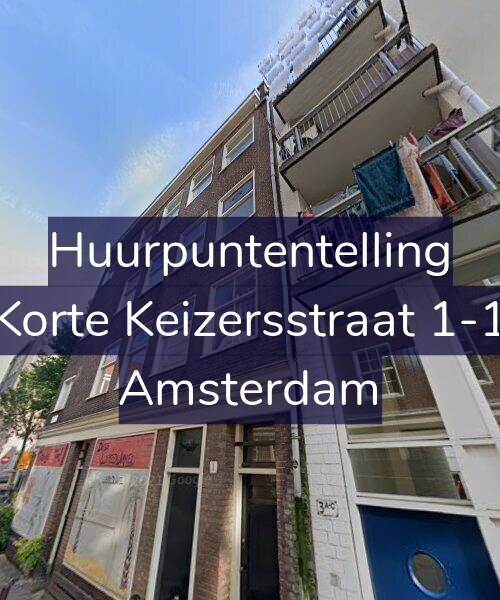 Foto gevel Huurpuntentelling voor Korte Keizersstraat 1-1, Amsterdam