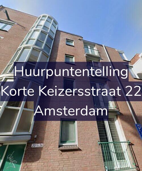 Foto gevel Huurpuntentelling voor Korte Keizersstraat 22, Amsterdam