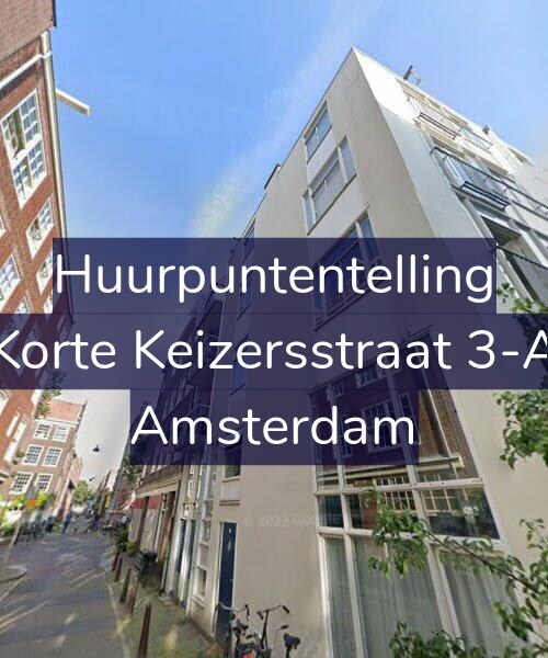 Foto gevel Huurpuntentelling voor Korte Keizersstraat 3-A, Amsterdam