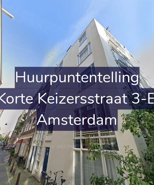 Foto gevel Huurpuntentelling voor Korte Keizersstraat 3-B, Amsterdam