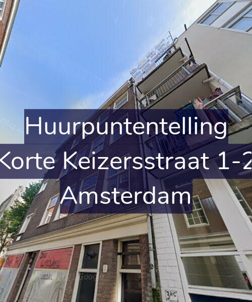 Foto gevel Huurpuntentelling voor Korte Keizersstraat 1-2, Amsterdam