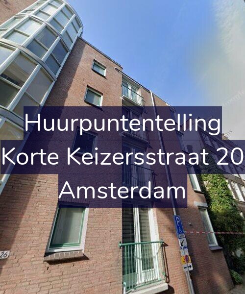 Foto gevel Huurpuntentelling voor Korte Keizersstraat 20, Amsterdam