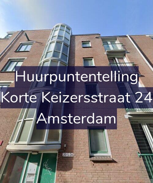 Foto gevel Huurpuntentelling voor Korte Keizersstraat 24, Amsterdam