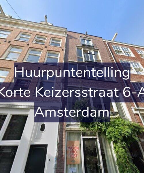 Foto gevel Huurpuntentelling voor Korte Keizersstraat 6-A, Amsterdam