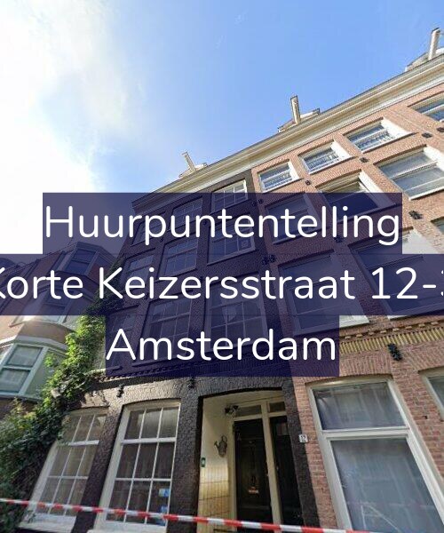 Foto gevel Huurpuntentelling voor Korte Keizersstraat 12-3, Amsterdam