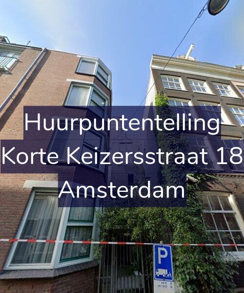 Foto gevel Huurpuntentelling voor Korte Keizersstraat 18, Amsterdam