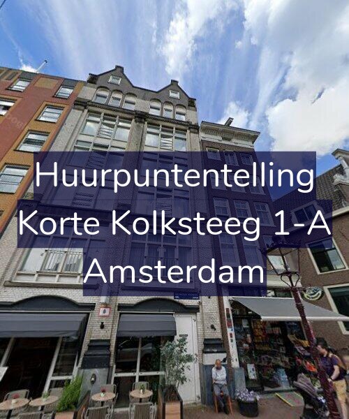Foto gevel Huurpuntentelling voor Korte Kolksteeg 1-A, Amsterdam