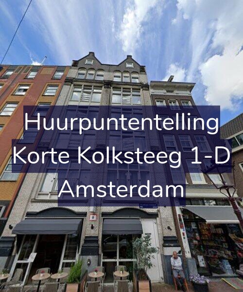 Foto gevel Huurpuntentelling voor Korte Kolksteeg 1-D, Amsterdam
