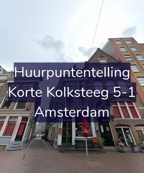 Foto gevel Huurpuntentelling voor Korte Kolksteeg 5-1, Amsterdam