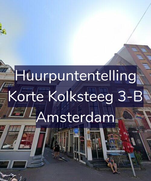 Foto gevel Huurpuntentelling voor Korte Kolksteeg 3-B, Amsterdam