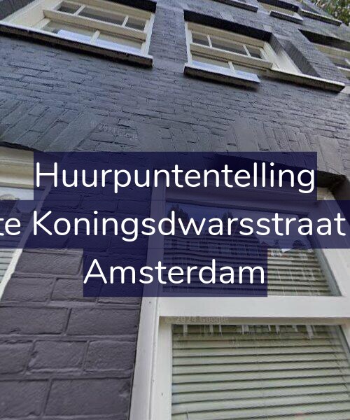 Foto gevel Huurpuntentelling voor Korte Koningsdwarsstraat 3-1, Amsterdam