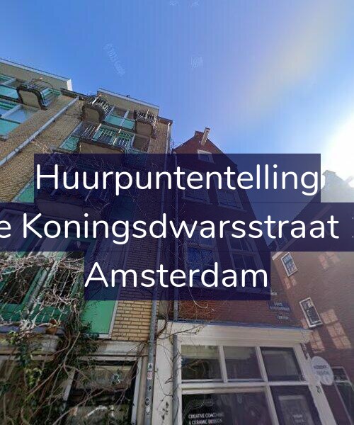 Foto gevel Huurpuntentelling voor Korte Koningsdwarsstraat 10-2, Amsterdam