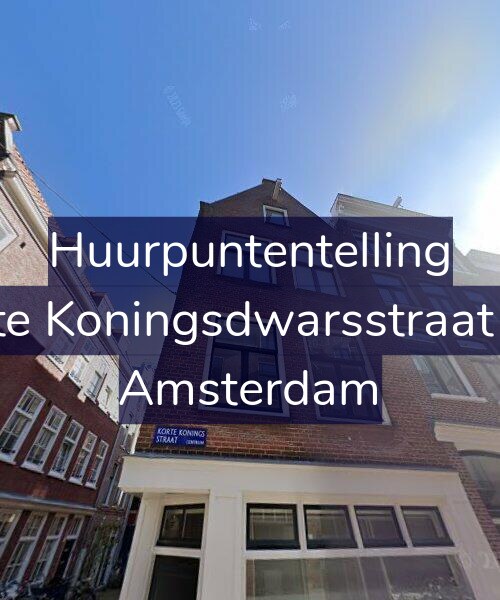 Foto gevel Huurpuntentelling voor Korte Koningsdwarsstraat 9-3, Amsterdam