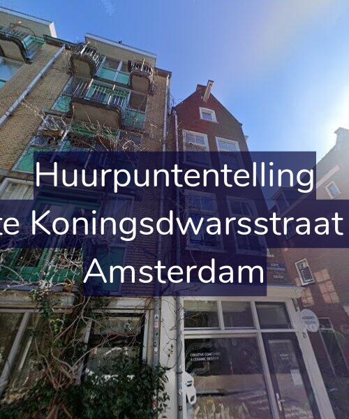 Foto gevel Huurpuntentelling voor Korte Koningsdwarsstraat 8-B, Amsterdam