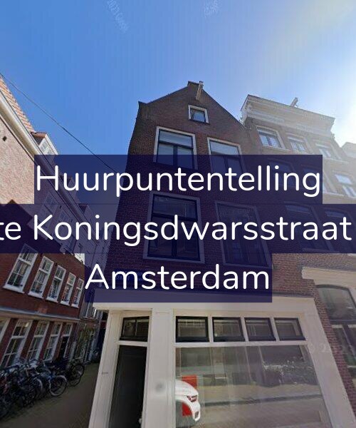 Foto gevel Huurpuntentelling voor Korte Koningsdwarsstraat 9-1, Amsterdam