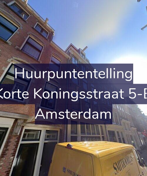 Foto gevel Huurpuntentelling voor Korte Koningsstraat 5-B, Amsterdam