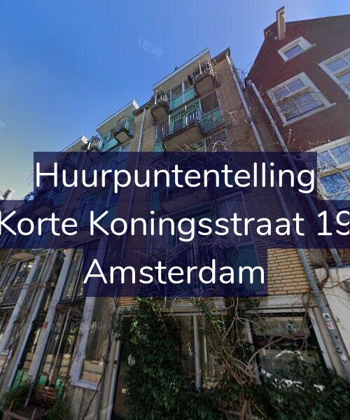 Foto gevel Huurpuntentelling voor Korte Koningsstraat 19, Amsterdam