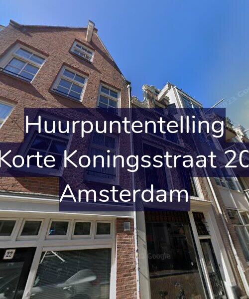 Foto gevel Huurpuntentelling voor Korte Koningsstraat 20, Amsterdam