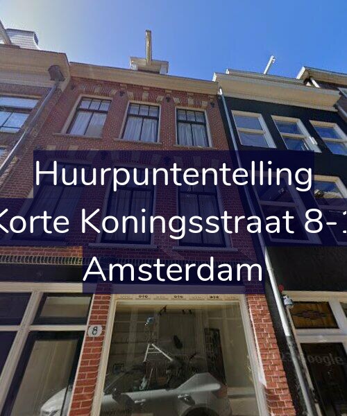 Foto gevel Huurpuntentelling voor Korte Koningsstraat 8-1, Amsterdam