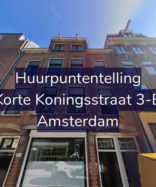 Foto gevel Huurpuntentelling voor Korte Koningsstraat 3-B, Amsterdam