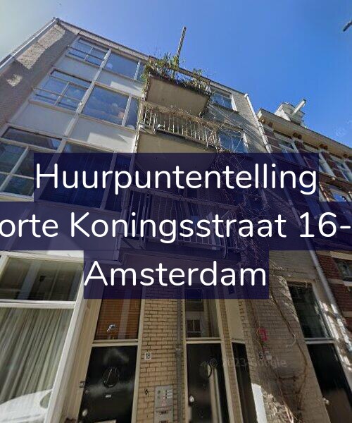 Foto gevel Huurpuntentelling voor Korte Koningsstraat 16-B, Amsterdam
