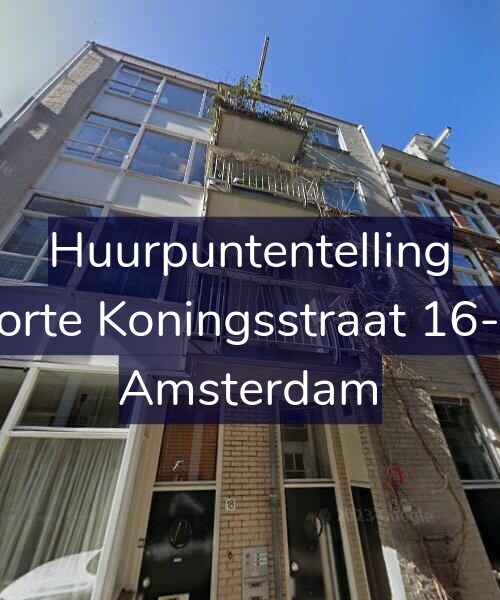 Foto gevel Huurpuntentelling voor Korte Koningsstraat 16-A, Amsterdam