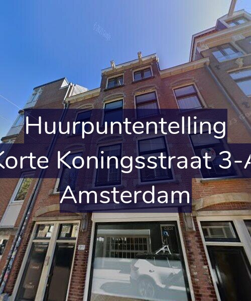 Foto gevel Huurpuntentelling voor Korte Koningsstraat 3-A, Amsterdam