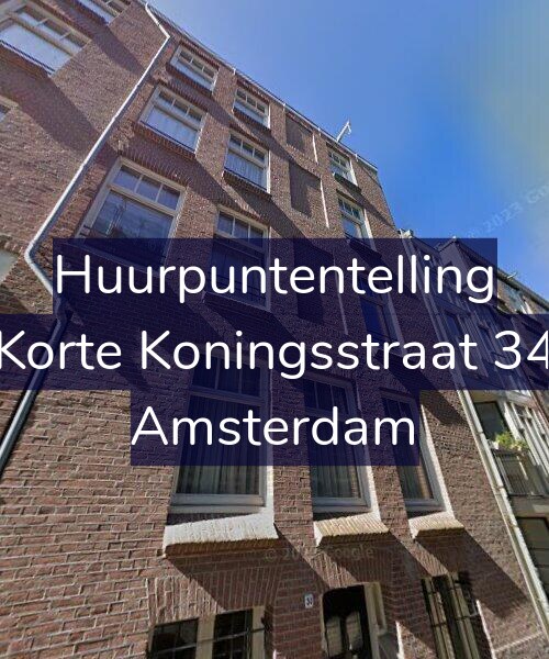 Foto gevel Huurpuntentelling voor Korte Koningsstraat 34, Amsterdam