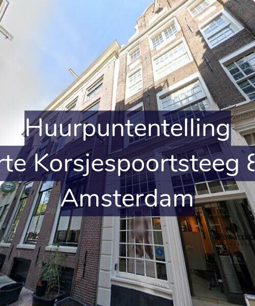 Foto gevel Huurpuntentelling voor Korte Korsjespoortsteeg 8-B, Amsterdam