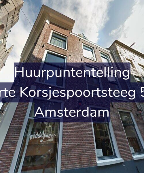 Foto gevel Huurpuntentelling voor Korte Korsjespoortsteeg 5-1, Amsterdam