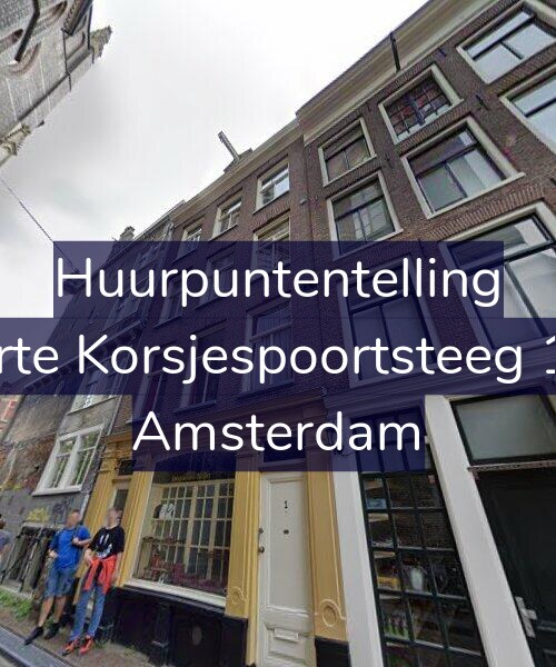 Foto gevel Huurpuntentelling voor Korte Korsjespoortsteeg 1-1, Amsterdam