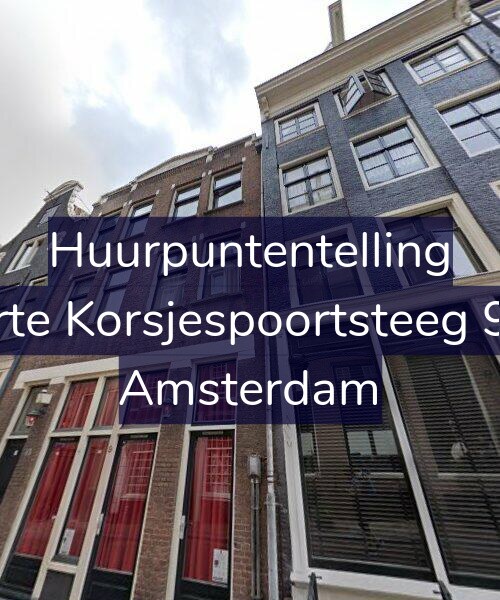 Foto gevel Huurpuntentelling voor Korte Korsjespoortsteeg 9-A, Amsterdam