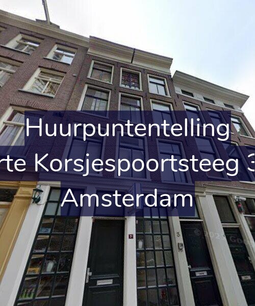 Foto gevel Huurpuntentelling voor Korte Korsjespoortsteeg 3-C, Amsterdam
