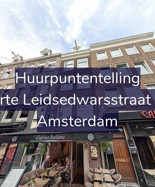 Foto gevel Huurpuntentelling voor Korte Leidsedwarsstraat 83, Amsterdam