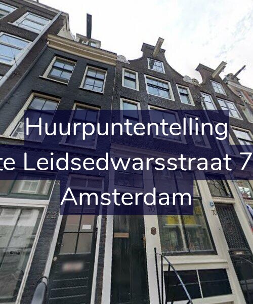 Foto gevel Huurpuntentelling voor Korte Leidsedwarsstraat 70-A, Amsterdam
