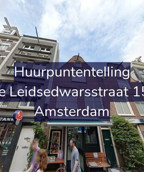 Foto gevel Huurpuntentelling voor Korte Leidsedwarsstraat 157-1, Amsterdam