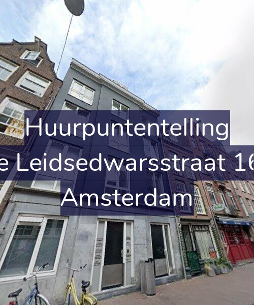 Foto gevel Huurpuntentelling voor Korte Leidsedwarsstraat 169-B, Amsterdam