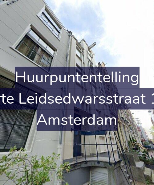 Foto gevel Huurpuntentelling voor Korte Leidsedwarsstraat 1-A, Amsterdam