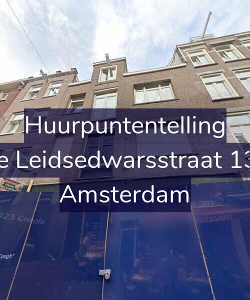 Foto gevel Huurpuntentelling voor Korte Leidsedwarsstraat 131-B, Amsterdam