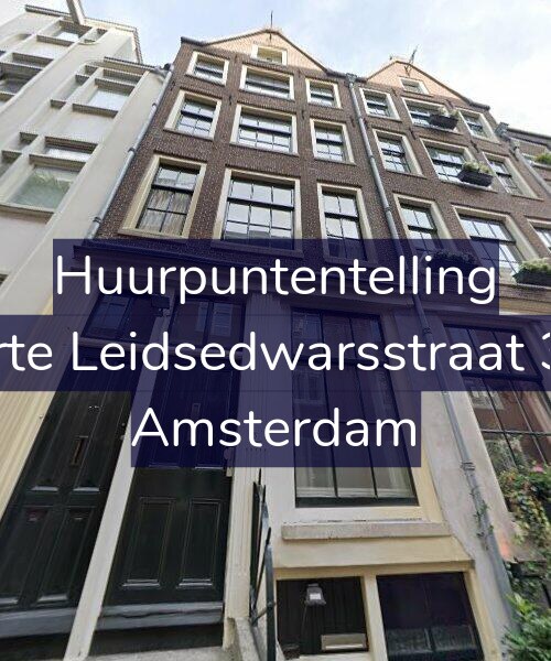 Foto gevel Huurpuntentelling voor Korte Leidsedwarsstraat 3-1, Amsterdam