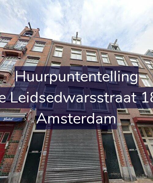 Foto gevel Huurpuntentelling voor Korte Leidsedwarsstraat 181-3, Amsterdam