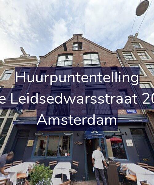 Foto gevel Huurpuntentelling voor Korte Leidsedwarsstraat 203-1, Amsterdam