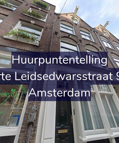 Foto gevel Huurpuntentelling voor Korte Leidsedwarsstraat 9-B, Amsterdam
